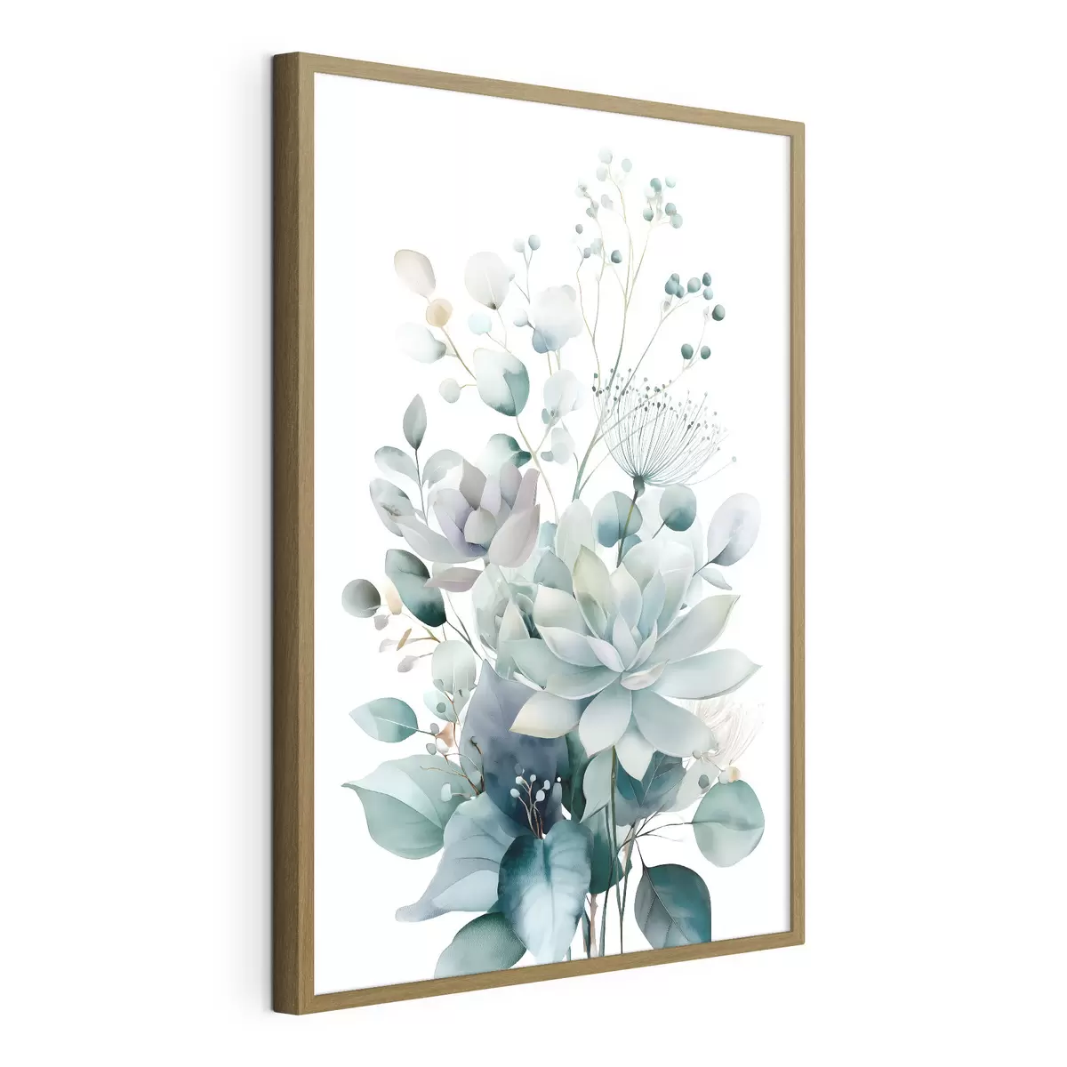 Poster Sukkulenten und Pflanzen im Aquarellstil f49427