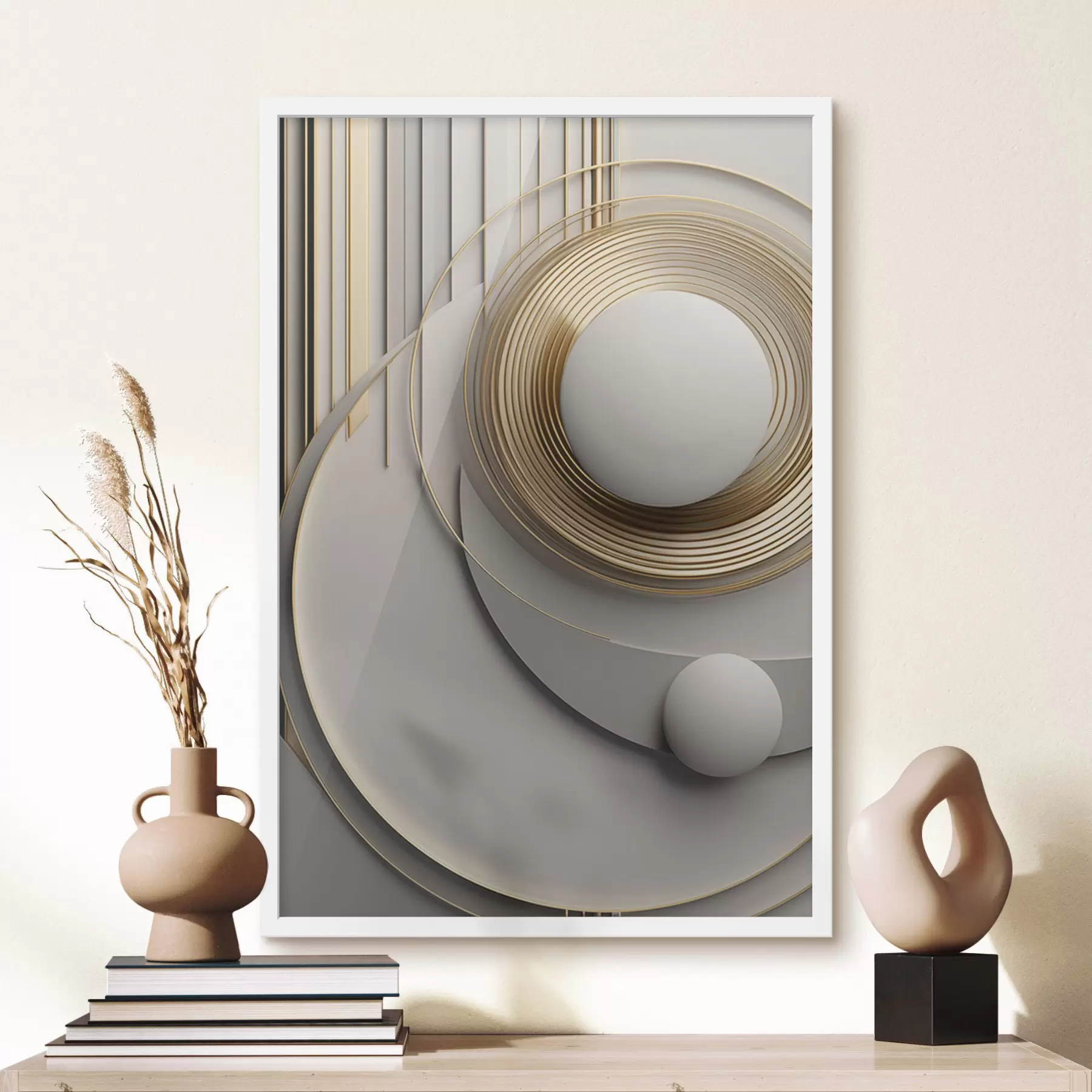 Fototapete Abstrakte geometrische Komposition, strukturiert, moderne, minimalistische Kunst f49499