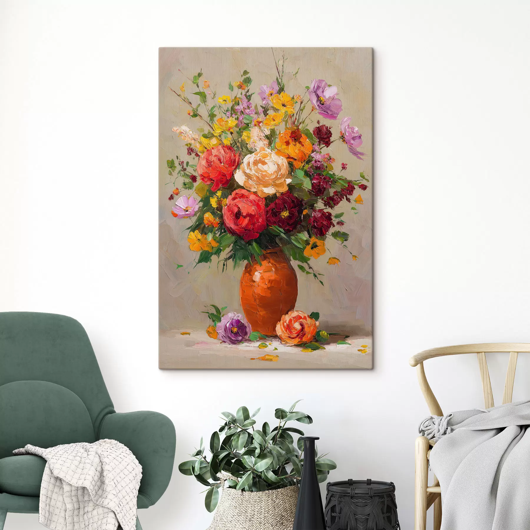 Fototapete Blumen in einer Vase s49527