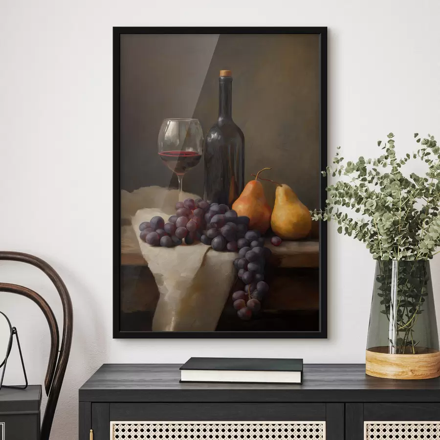 Fototapete Wein und Trauben f49537