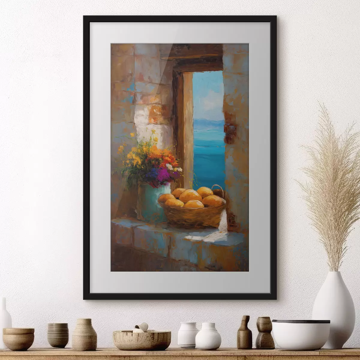 Poster Obst und Blumen f49542