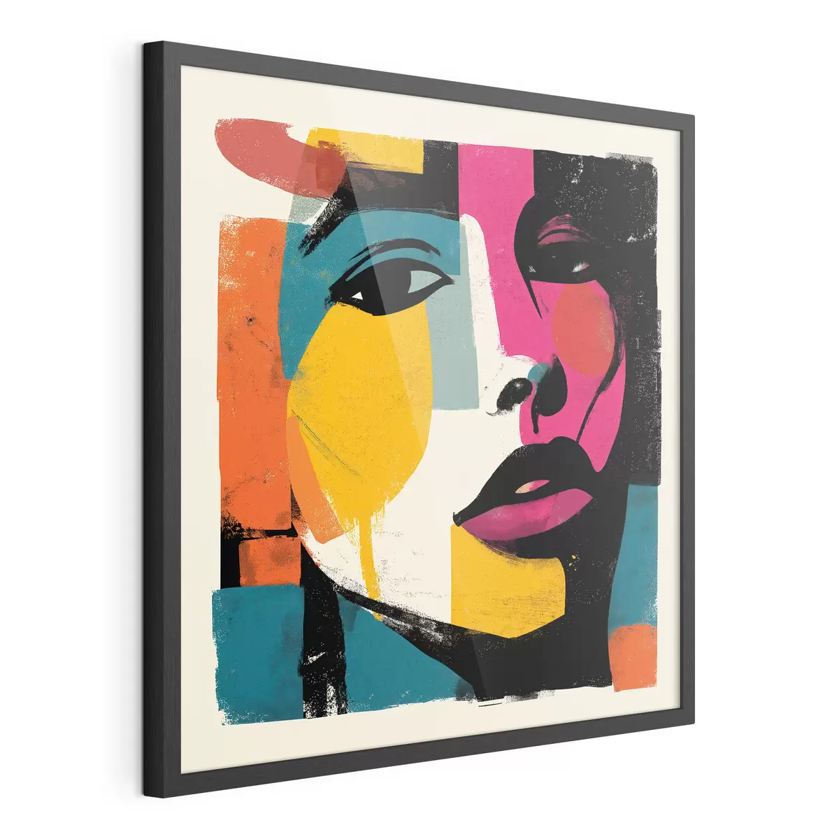 Poster Ein abstraktes Gesicht f49543