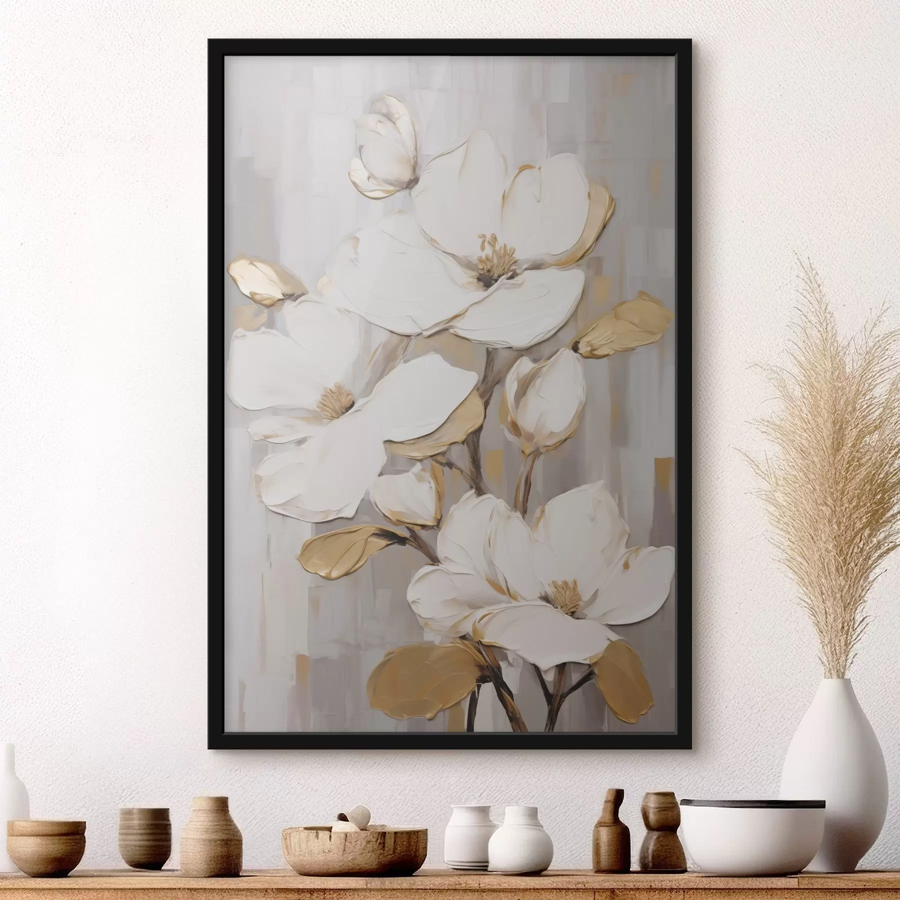 Fototapete Blumen als Nachahmung eines Gemäldes f49503