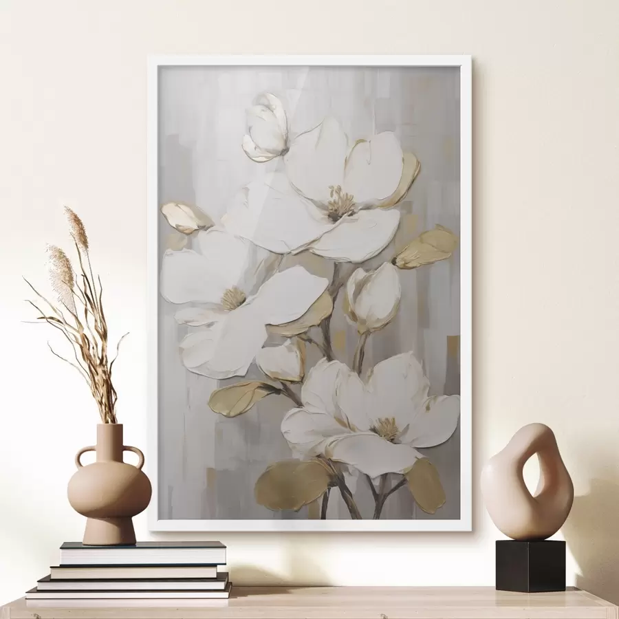 Fototapete Blumen als Nachahmung eines Gemäldes f49503