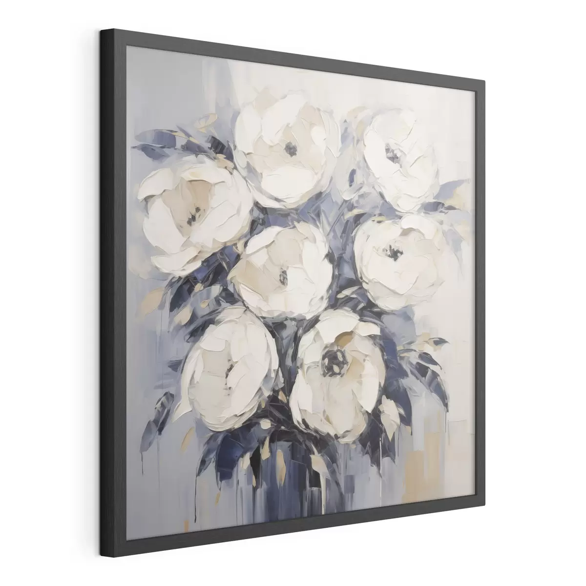 Poster Stilisierte Rosen – Imitation eines Gemäldes f49504