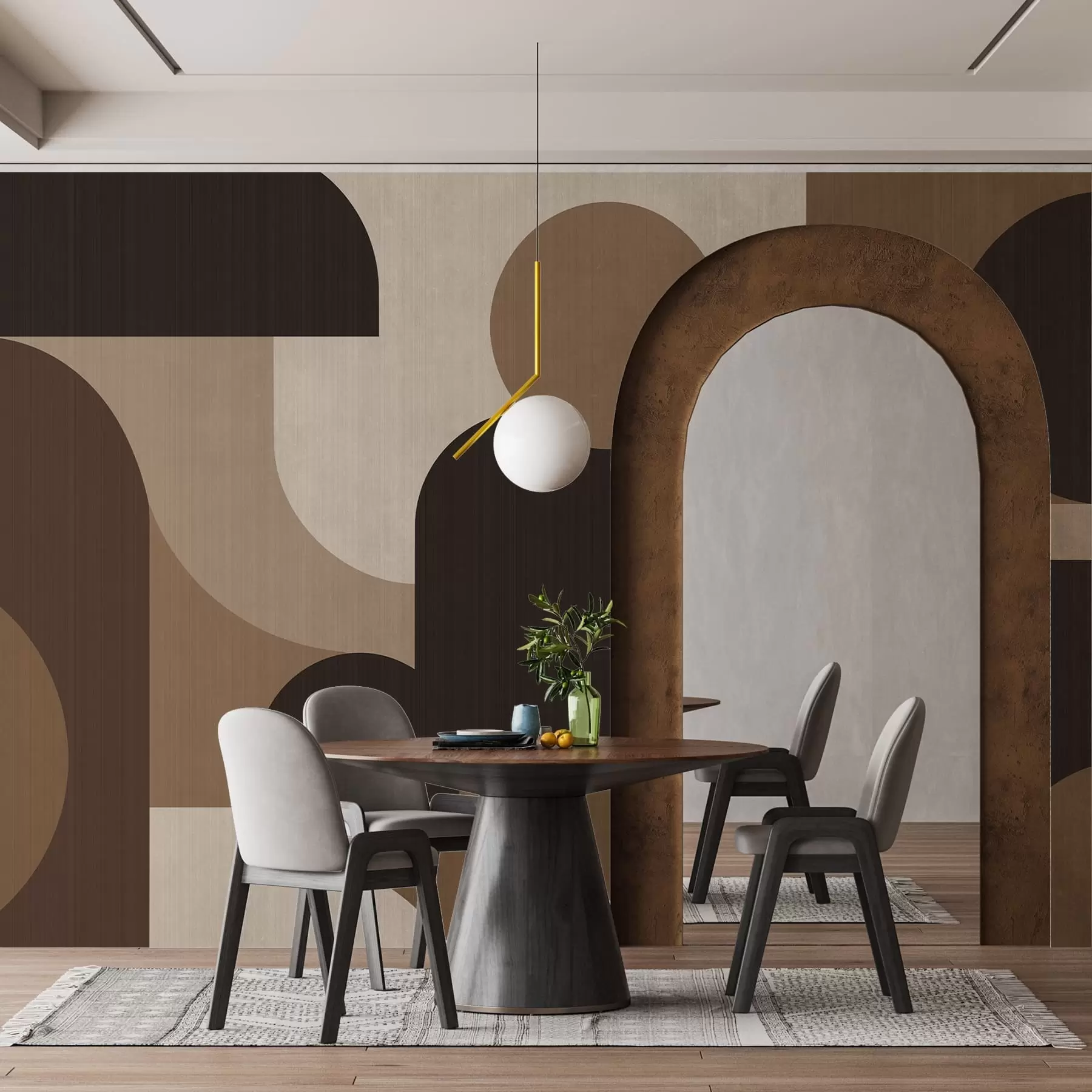 Fototapete Geometrische Bögen w05653