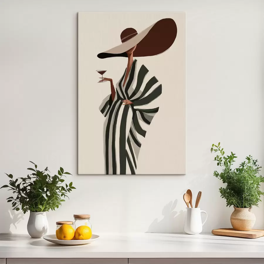 Fototapete Mädchen mit Hut s49633