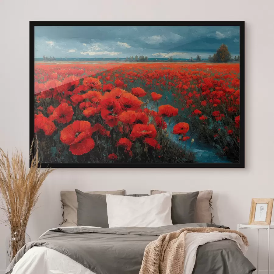Fototapete Mohnfeld f49631