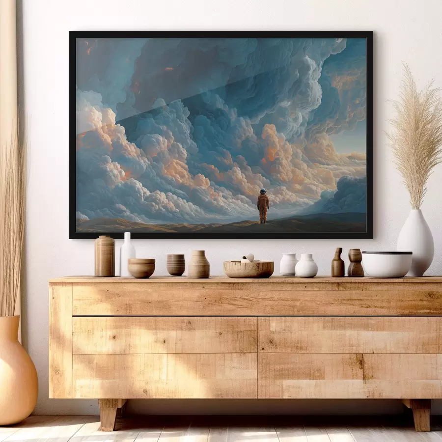 Fototapete Wolken und Astronaut f49635
