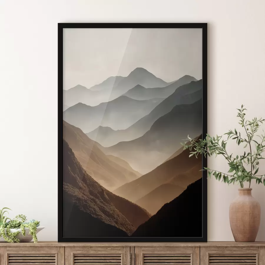 Fototapete Sanfte Berge f49643