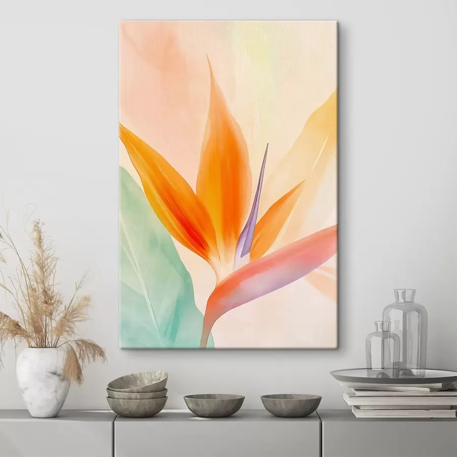 Fototapete Tropische Strelitzia-Blüte s49379