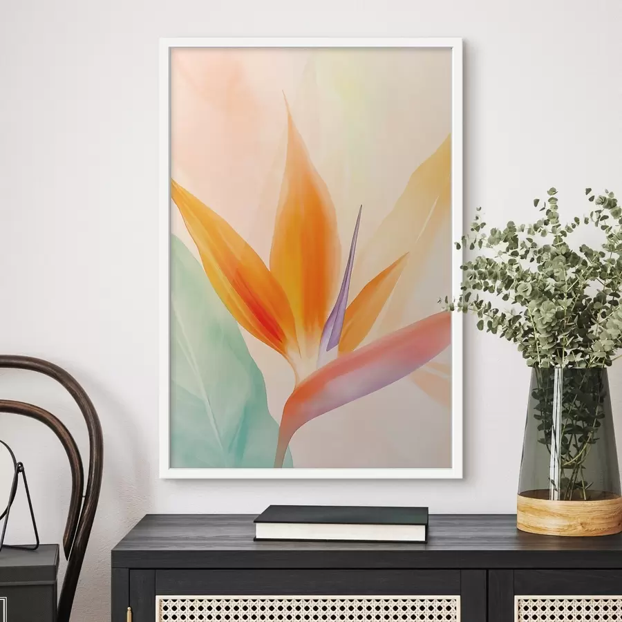 Fototapete Tropische Strelitzia-Blüte f49379