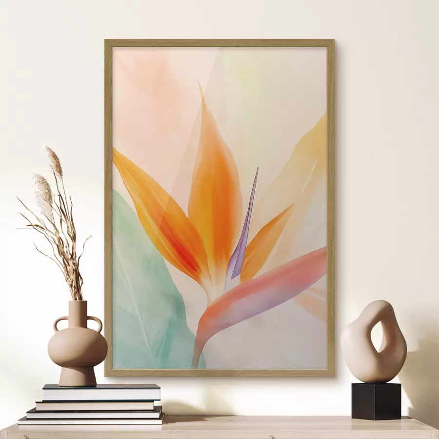 Fototapete Tropische Strelitzia-Blüte f49379