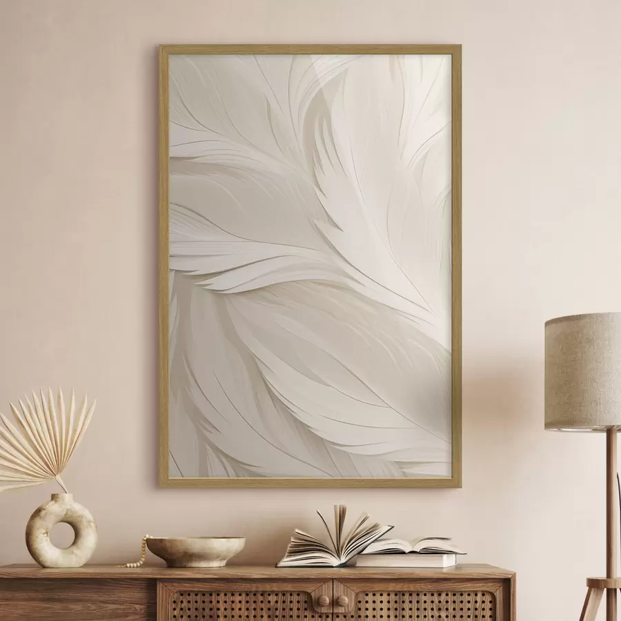 Fototapete Volumetrische Abstraktion – Beige Linien f49383