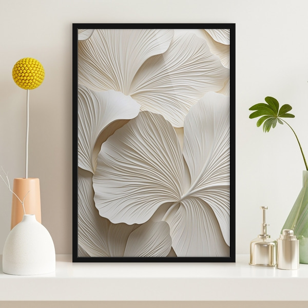 Abstraktes Blumenmuster, flache Illustration