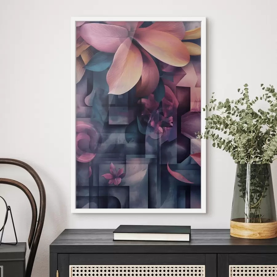 Fototapete Lila tropische Blumen f49730