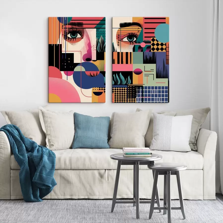 Fototapete Geometrische Pop-Art-Abstraktion m30663