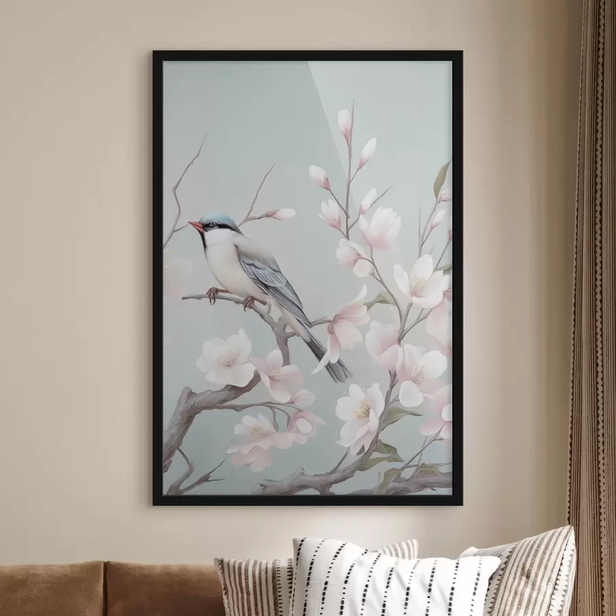 Fototapete Blühende Kirschblüten, Aquarell f49551