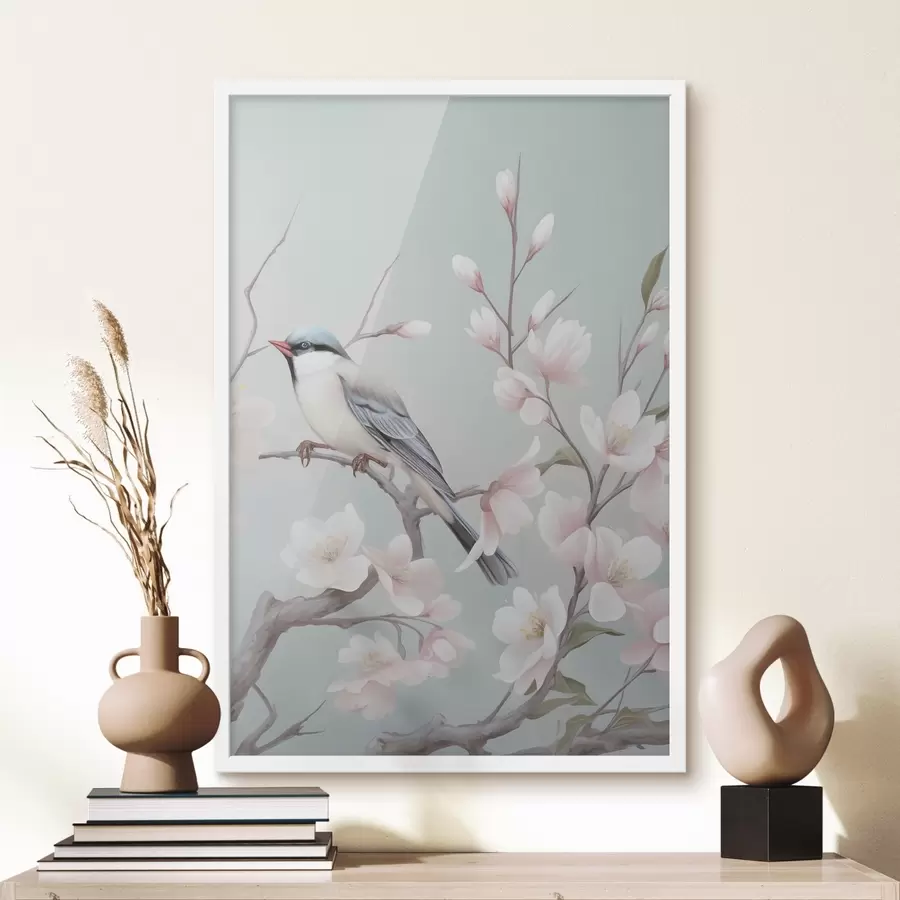 Fototapete Blühende Kirschblüten, Aquarell f49551