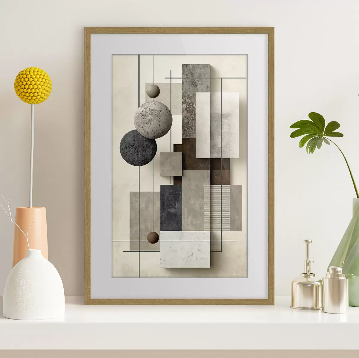Poster Zeitgenössische Geometrie f49703