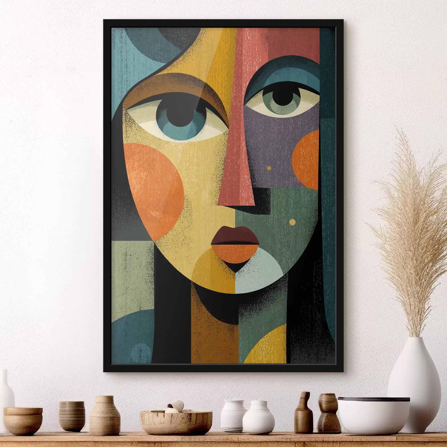 Fototapete Kubistisches Porträt f49832