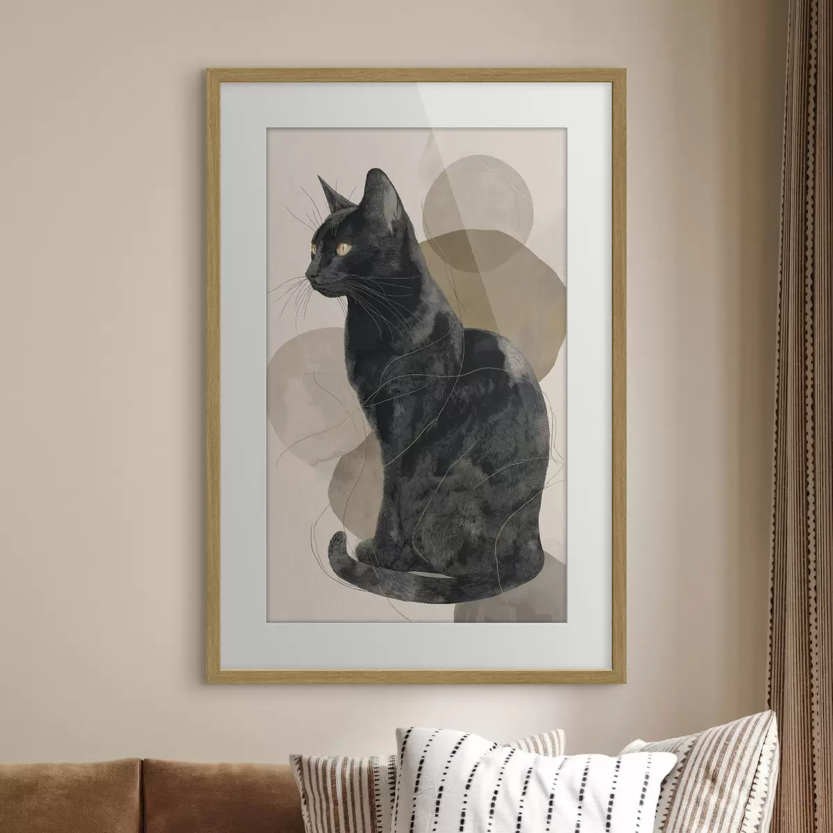 Poster Schwarze Katze f49838