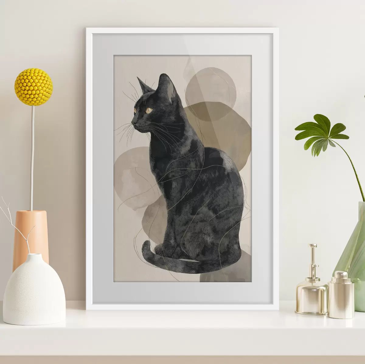 Poster Schwarze Katze f49838