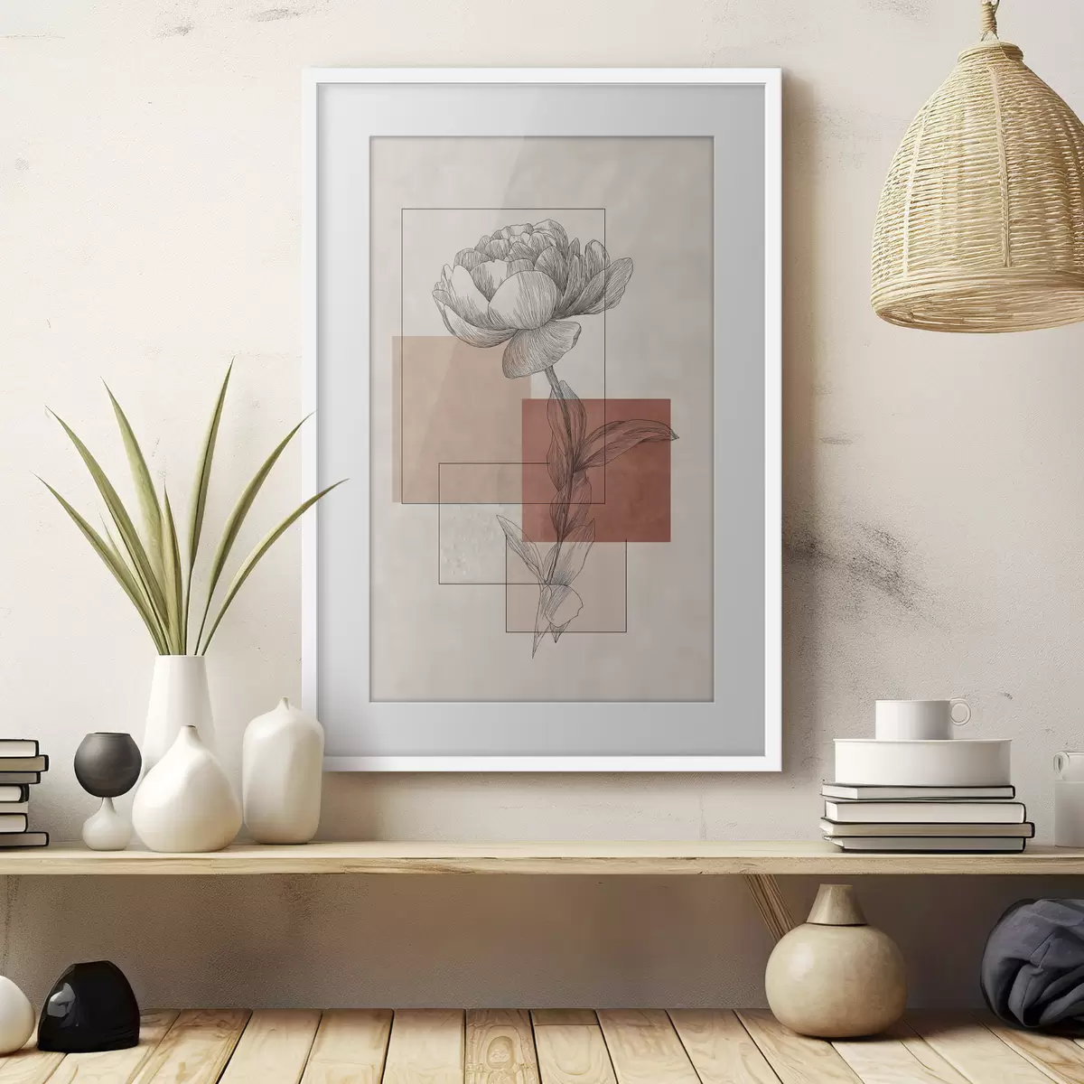 Poster Moderne Pfingstrose f49842