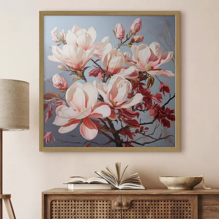 Fototapete Magnolien im Morgengrauen f49850