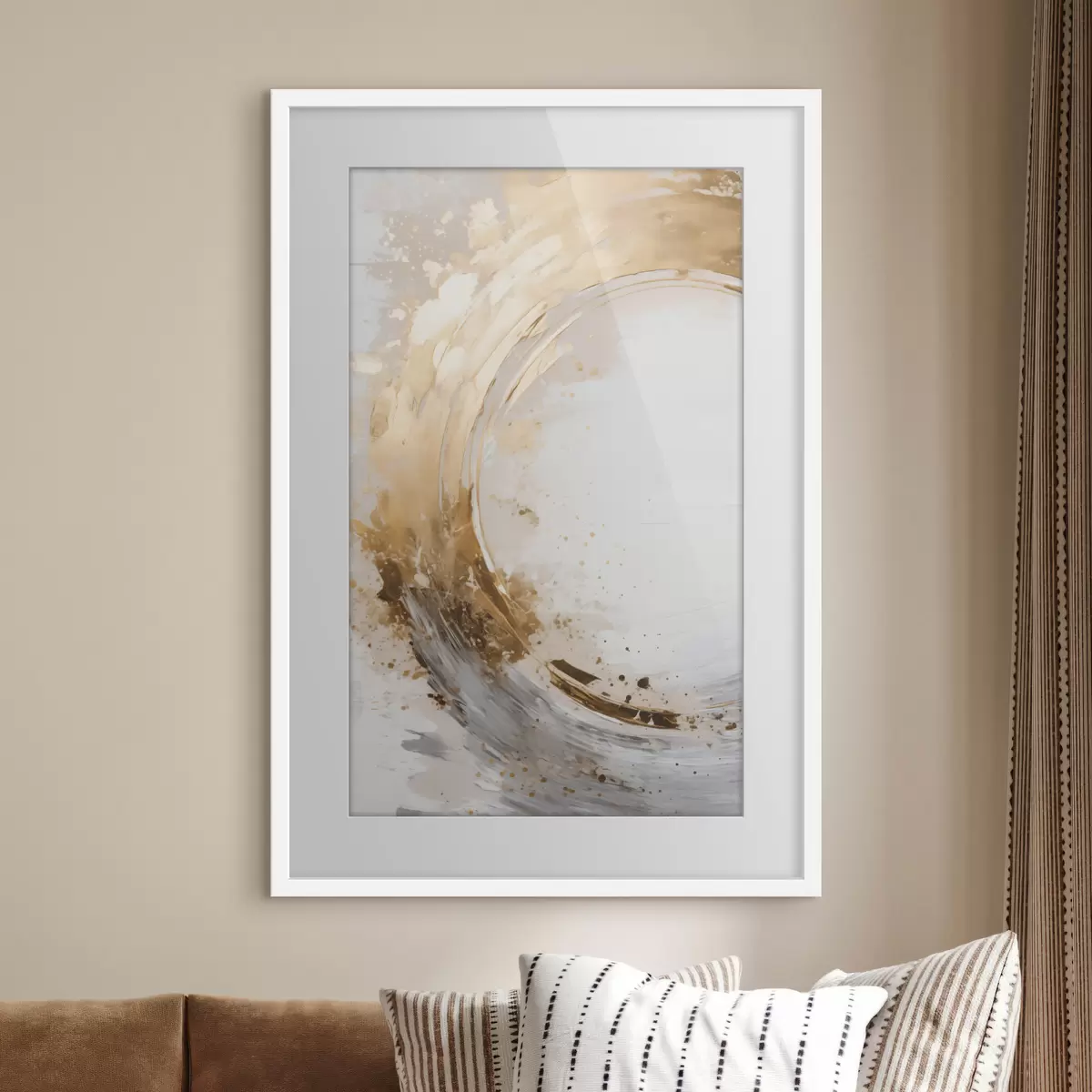 Poster Goldener Kreis in Bewegung f49789