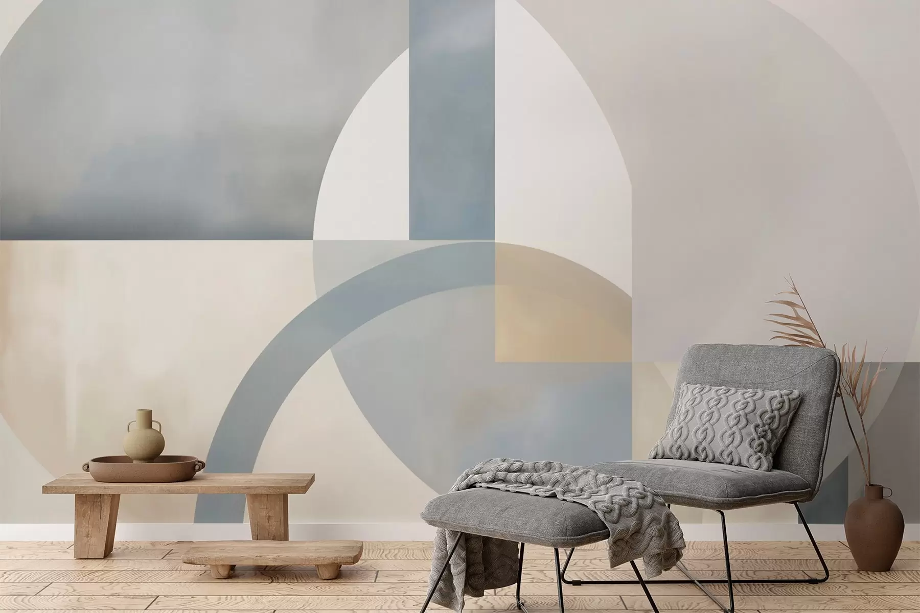 Fototapete Geometrische Abstraktion mit Texturimitation w05778