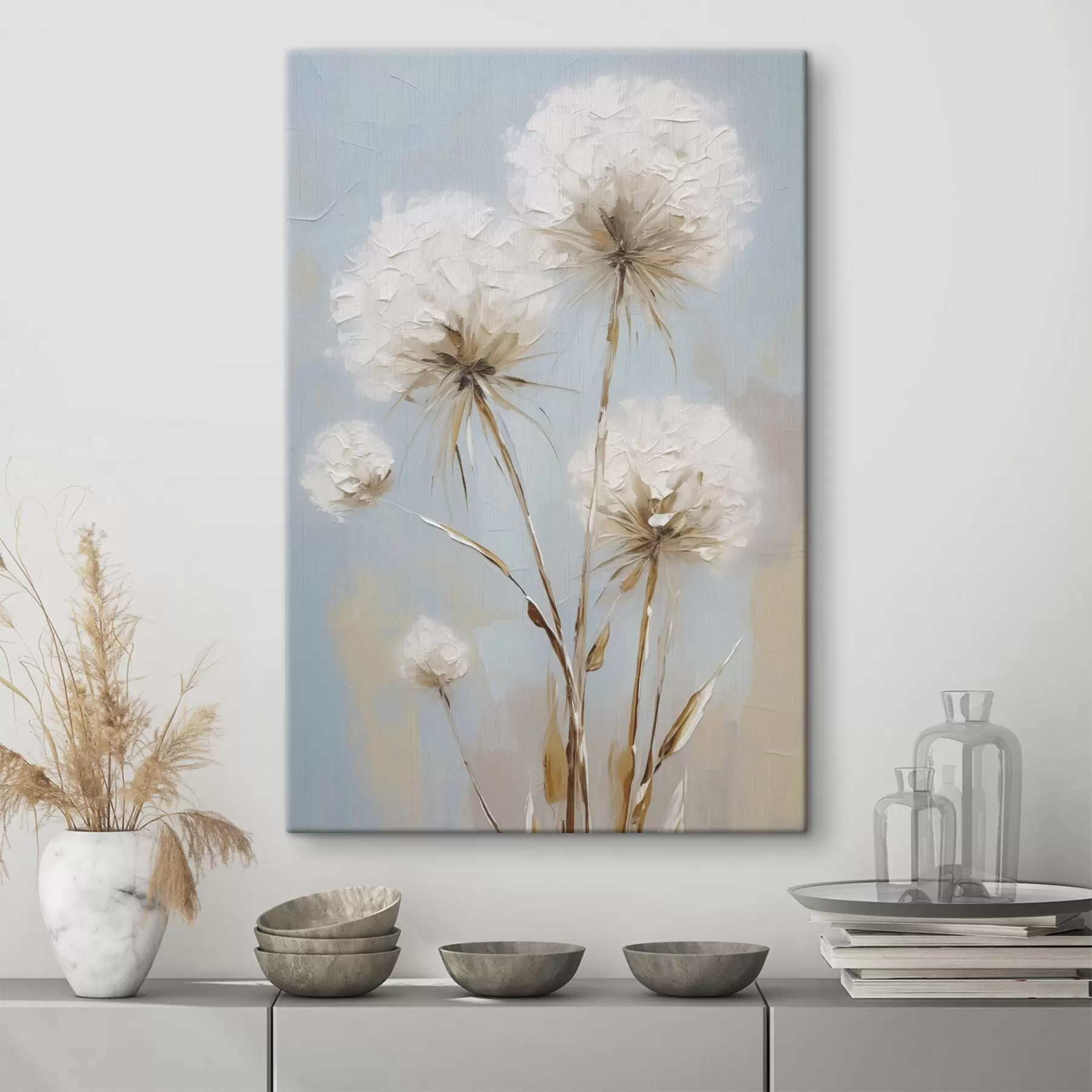 Fototapete Gemälde im Stil von „Dandelions“ s49895