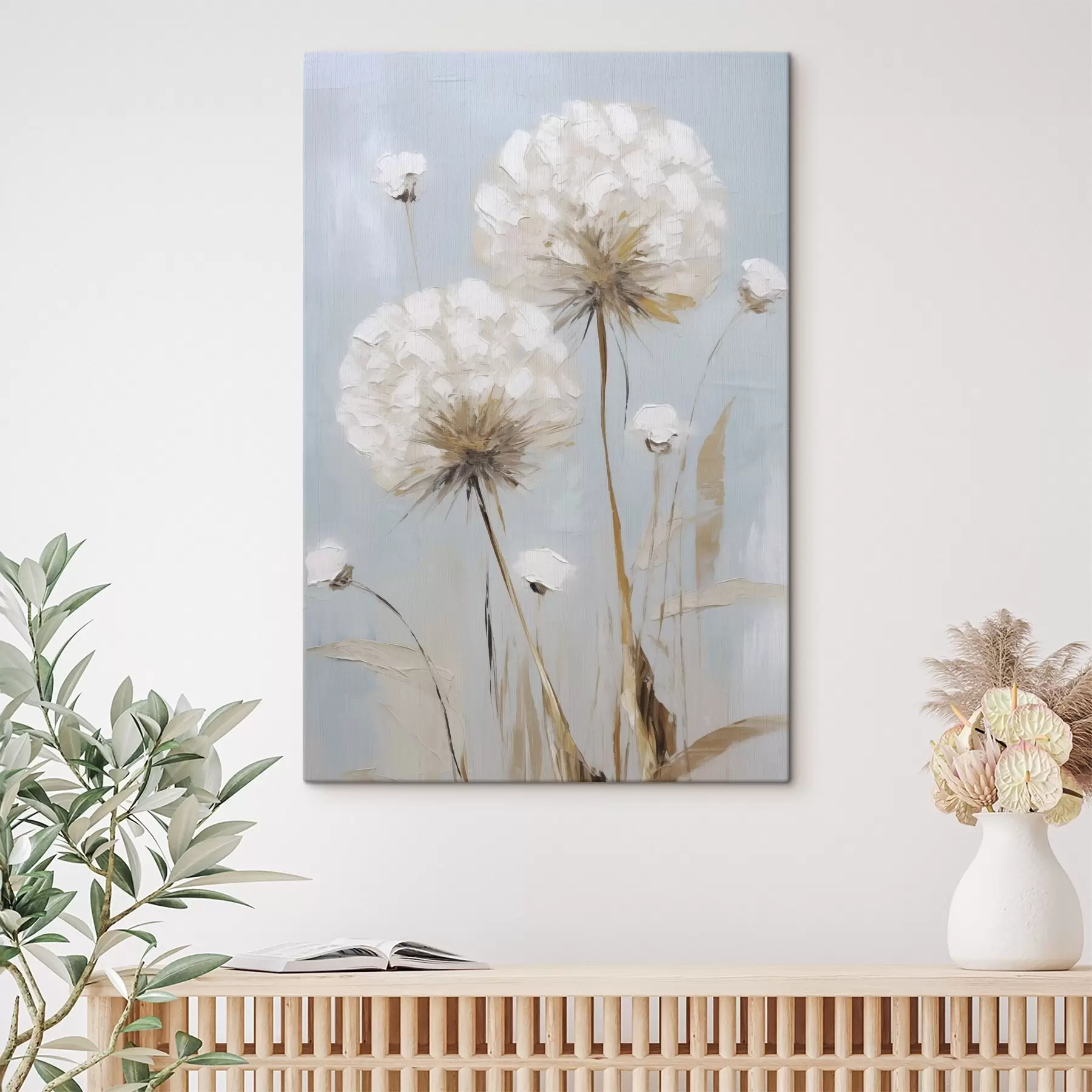 Fototapete Gemälde im Stil von „Dandelions“ s49896
