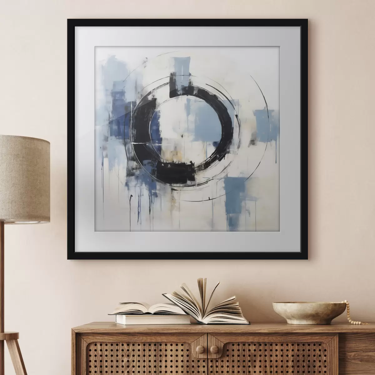 Poster Kreise und Pause f49899