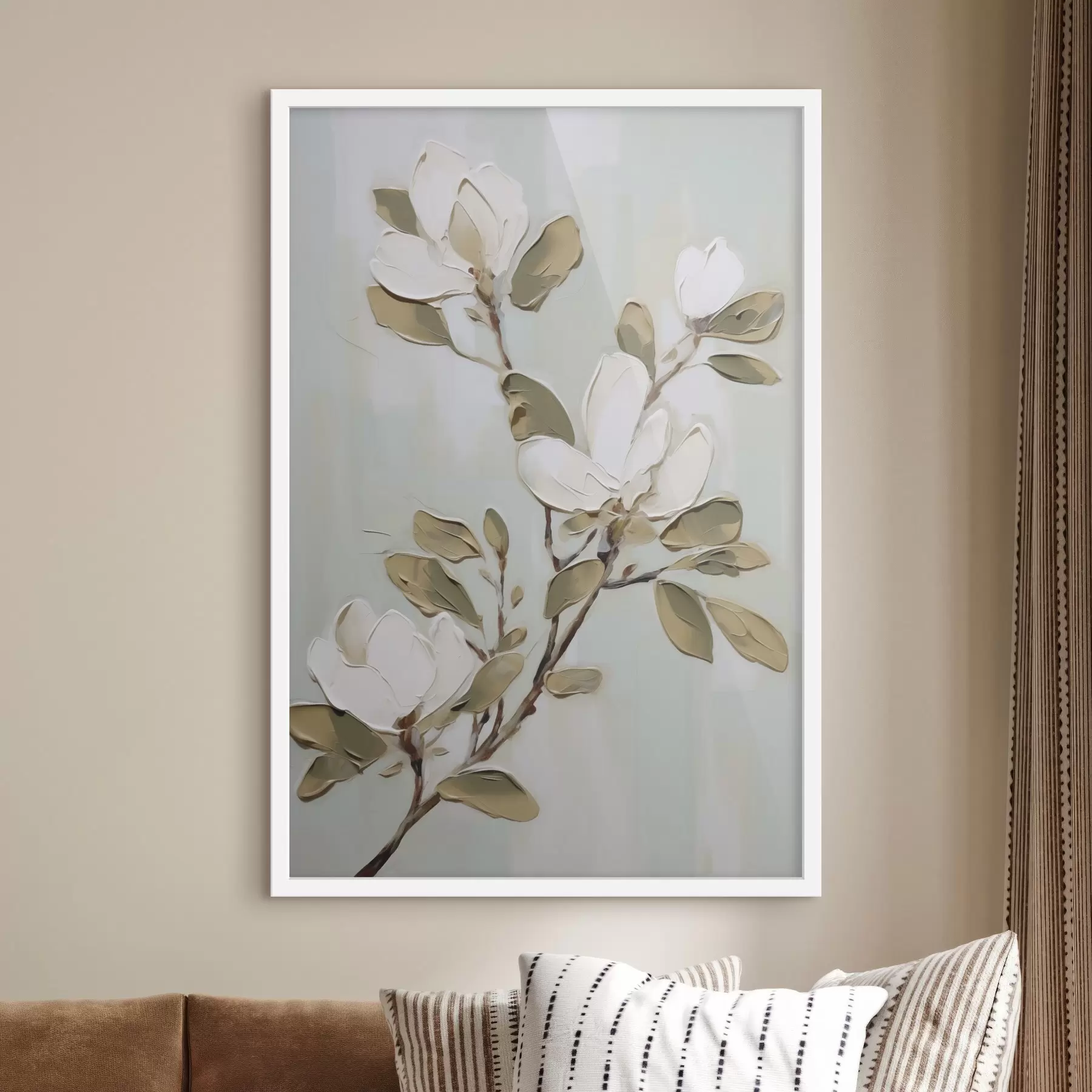 Fototapete Ein Magnolienzweig, Nachbildung eines Gemäldes f49902