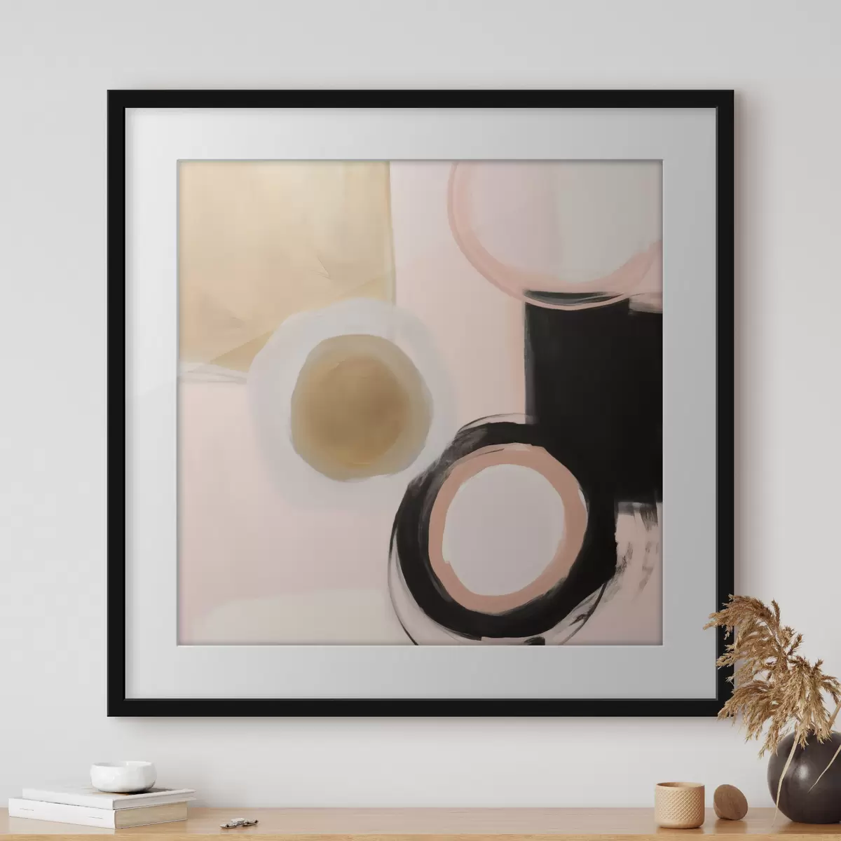 Poster Abstrakte Formen, Nachahmung der Malerei f49904
