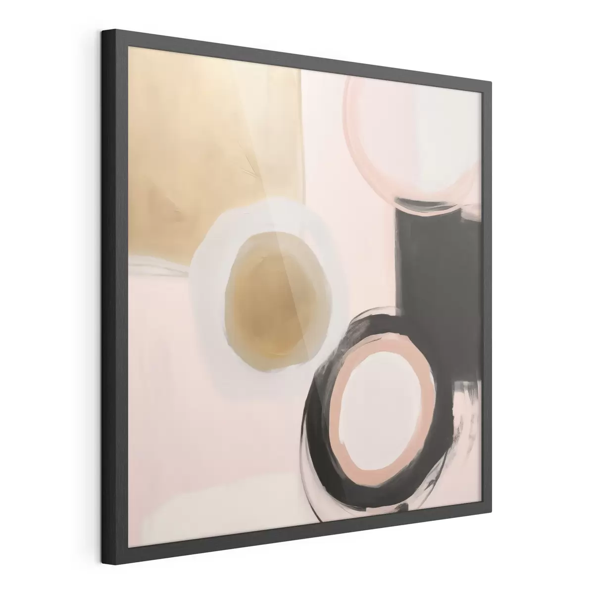 Poster Abstrakte Formen, Nachahmung der Malerei f49904
