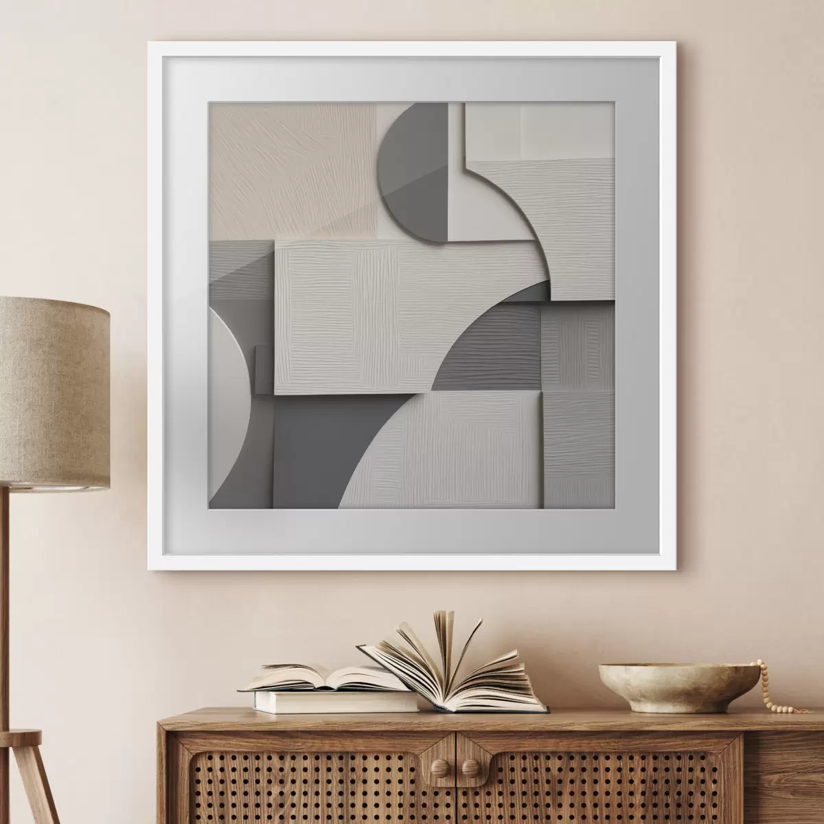 Poster Geometrische Abstraktion, flächige Illustration f49906