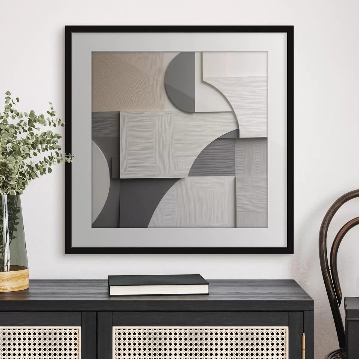 Poster Geometrische Abstraktion, flächige Illustration f49906