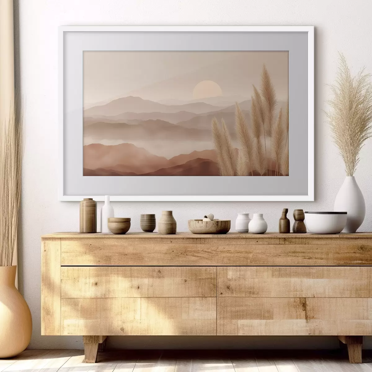 Poster Berge und Hingabe f49909