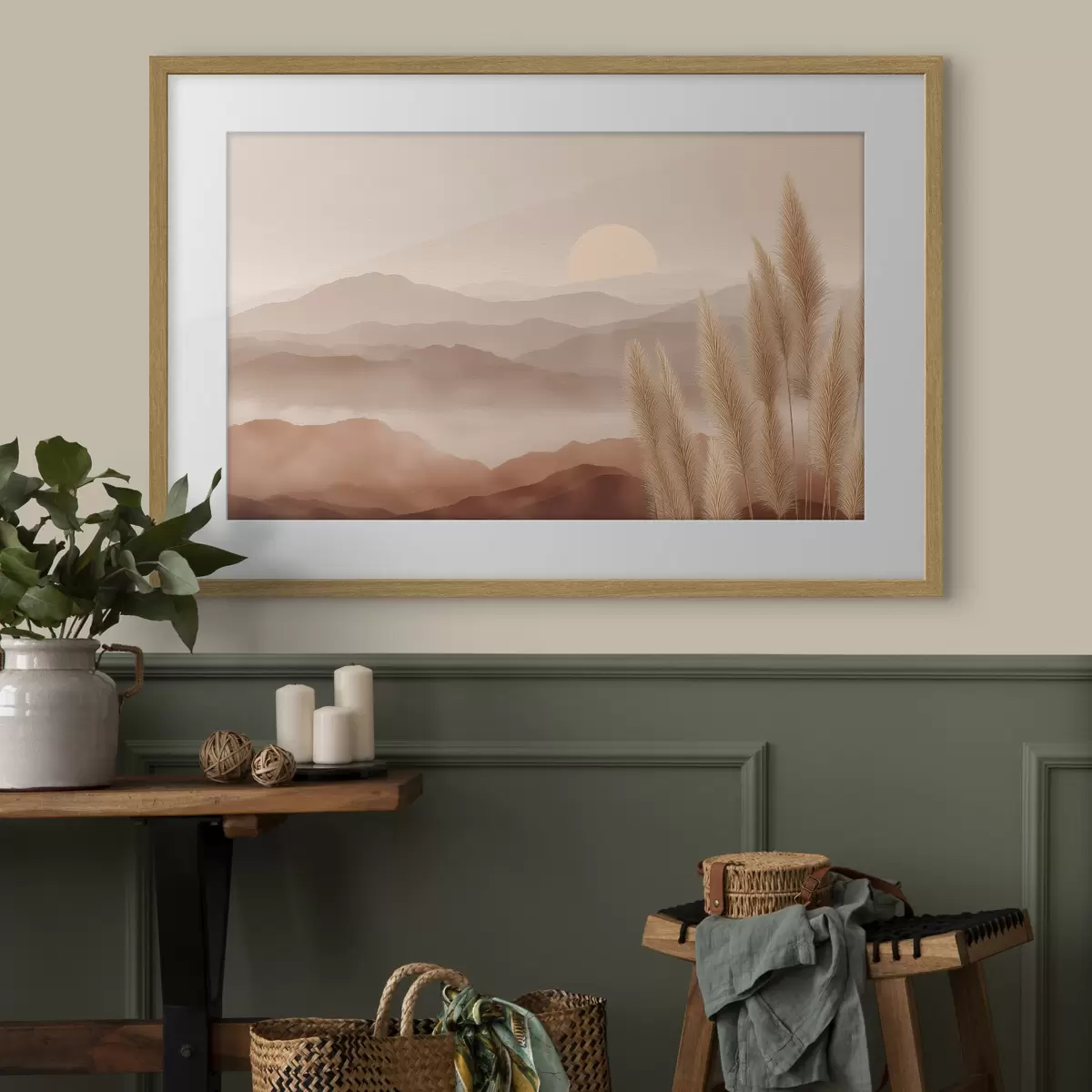 Poster Berge und Hingabe f49909