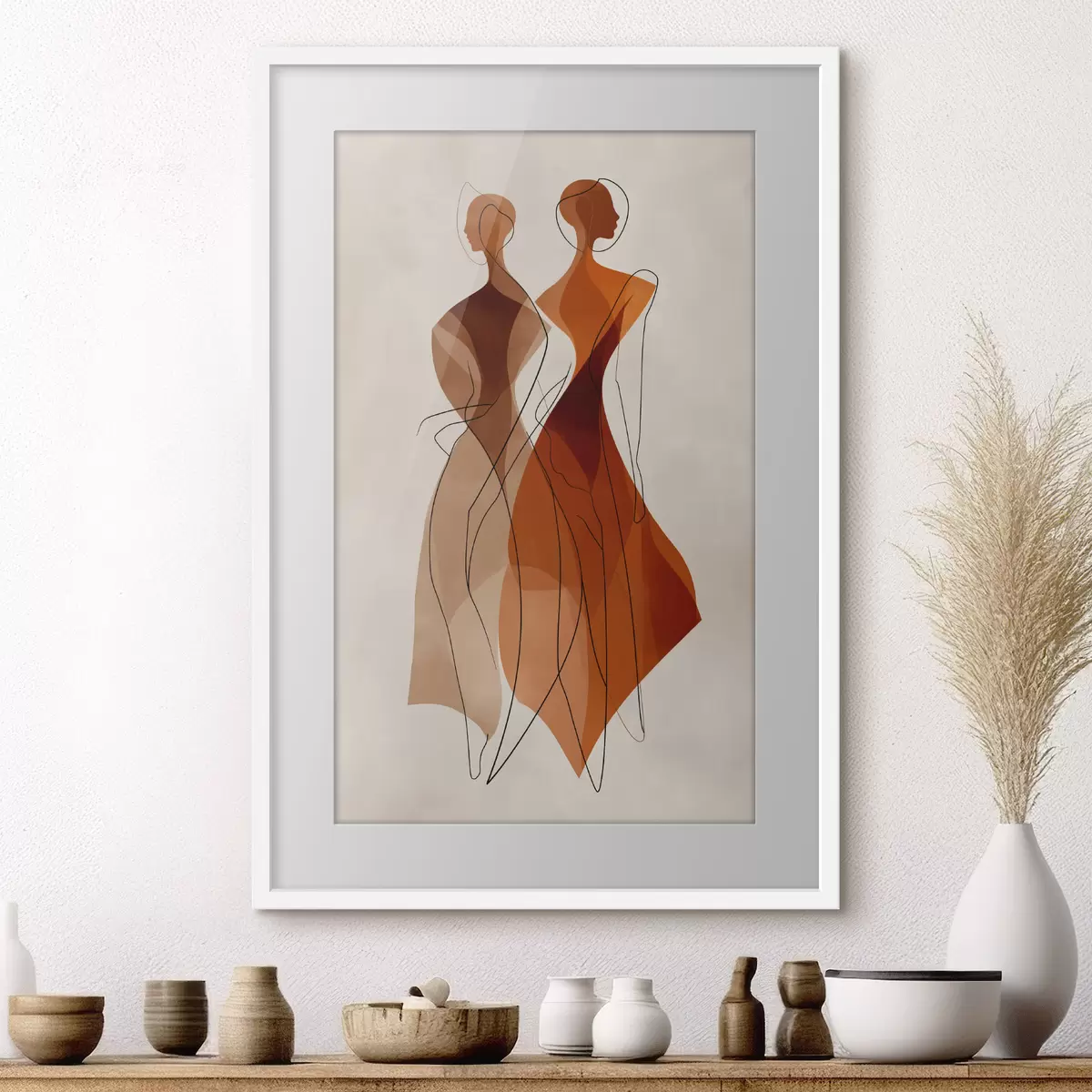 Poster Silhouette und Augenblick f49922