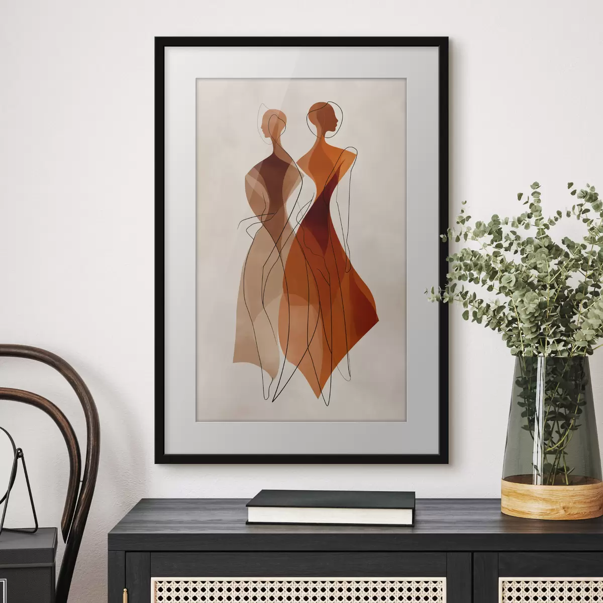 Poster Silhouette und Augenblick f49922