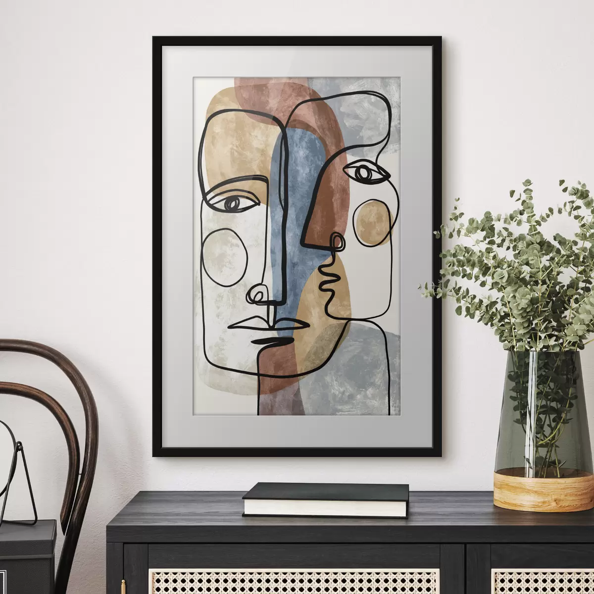 Poster Abstrakte Gesichter f49758