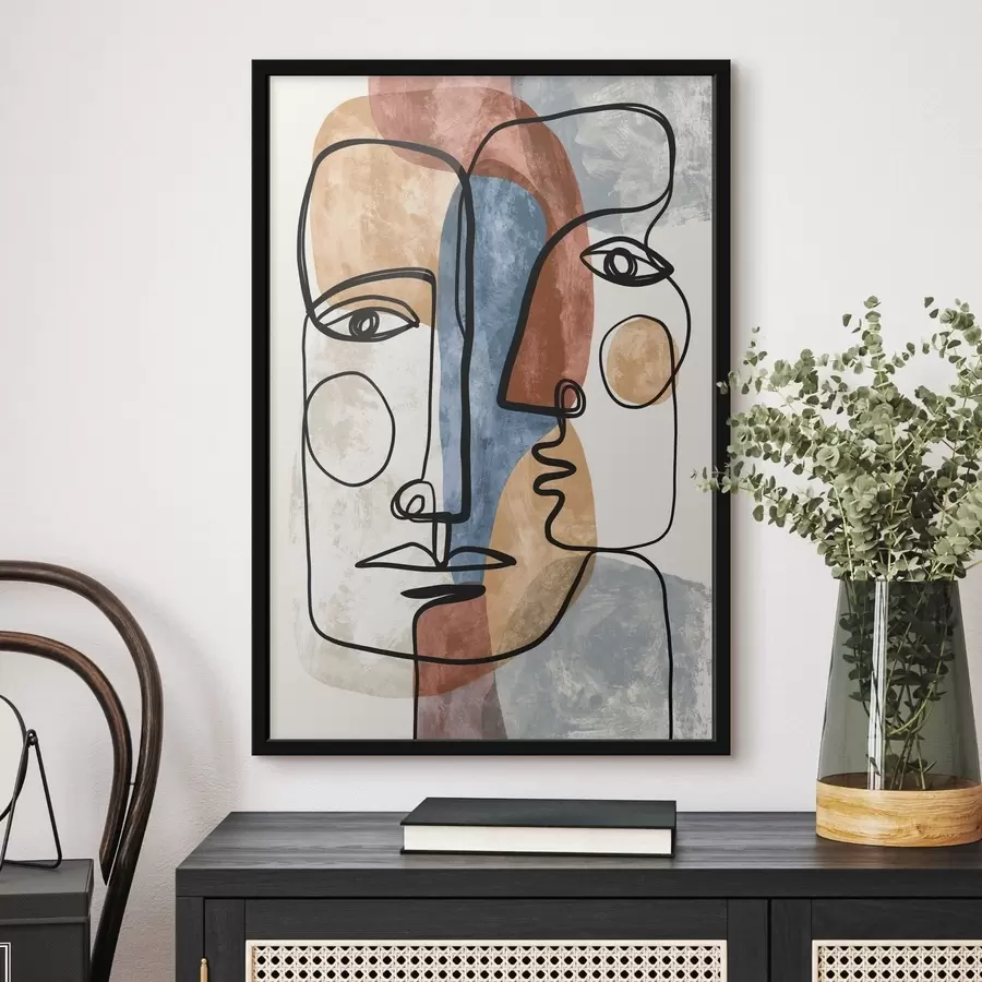 Fototapete Abstrakte Gesichter f49758