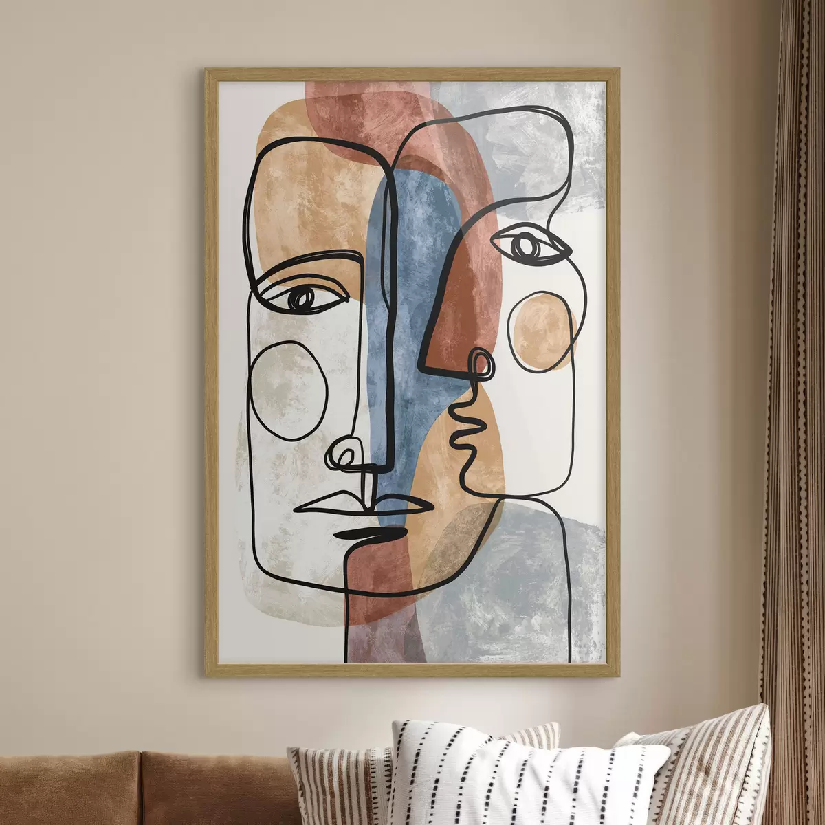 Poster Abstrakte Gesichter f49758