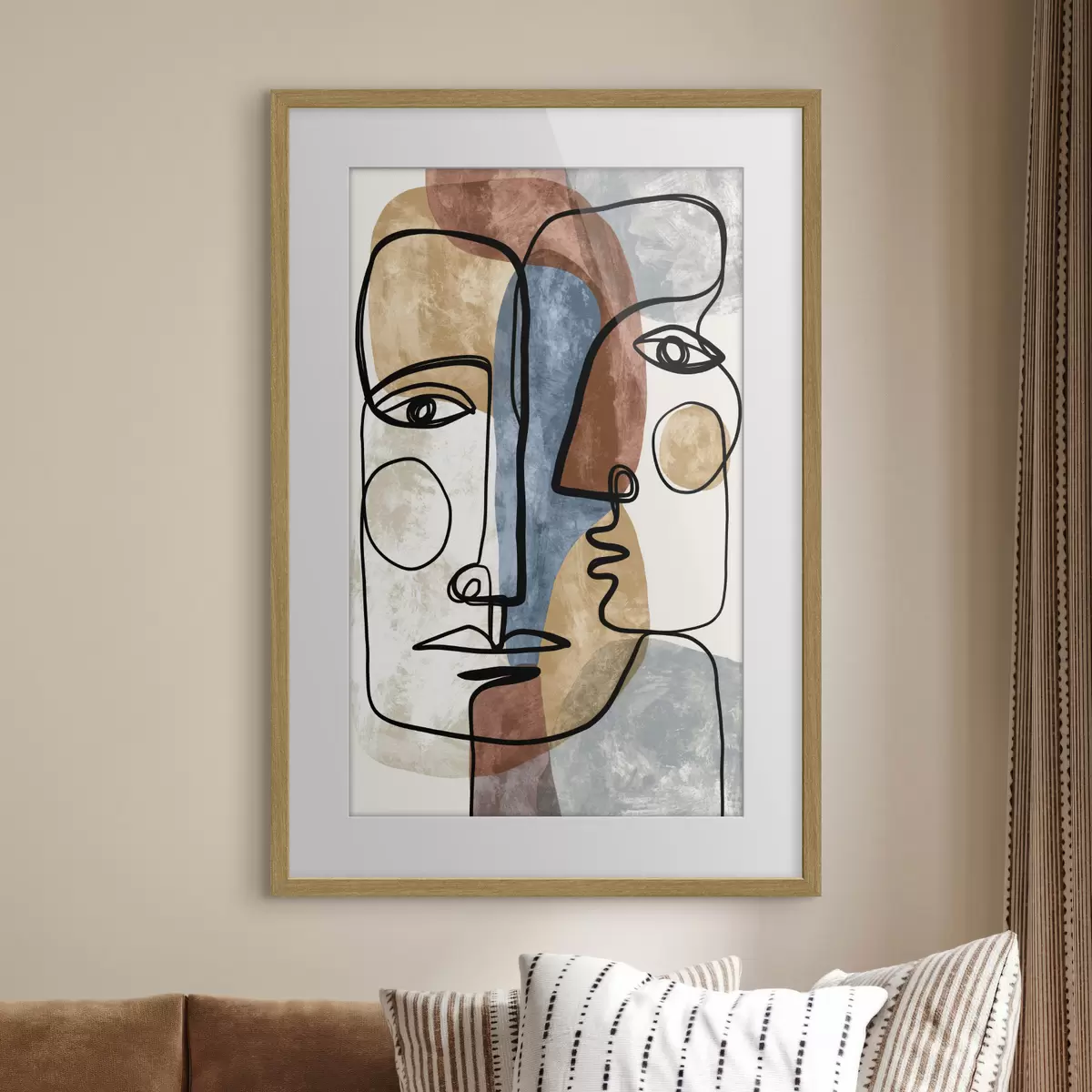 Poster Abstrakte Gesichter f49758