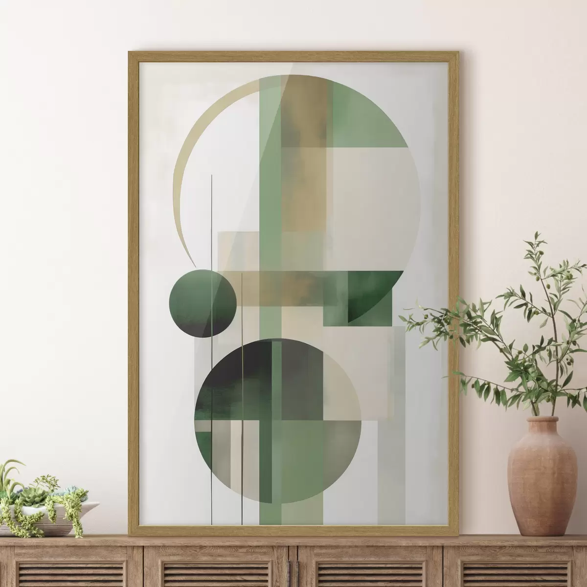 Poster Abstraktion mit Kreisen f49853