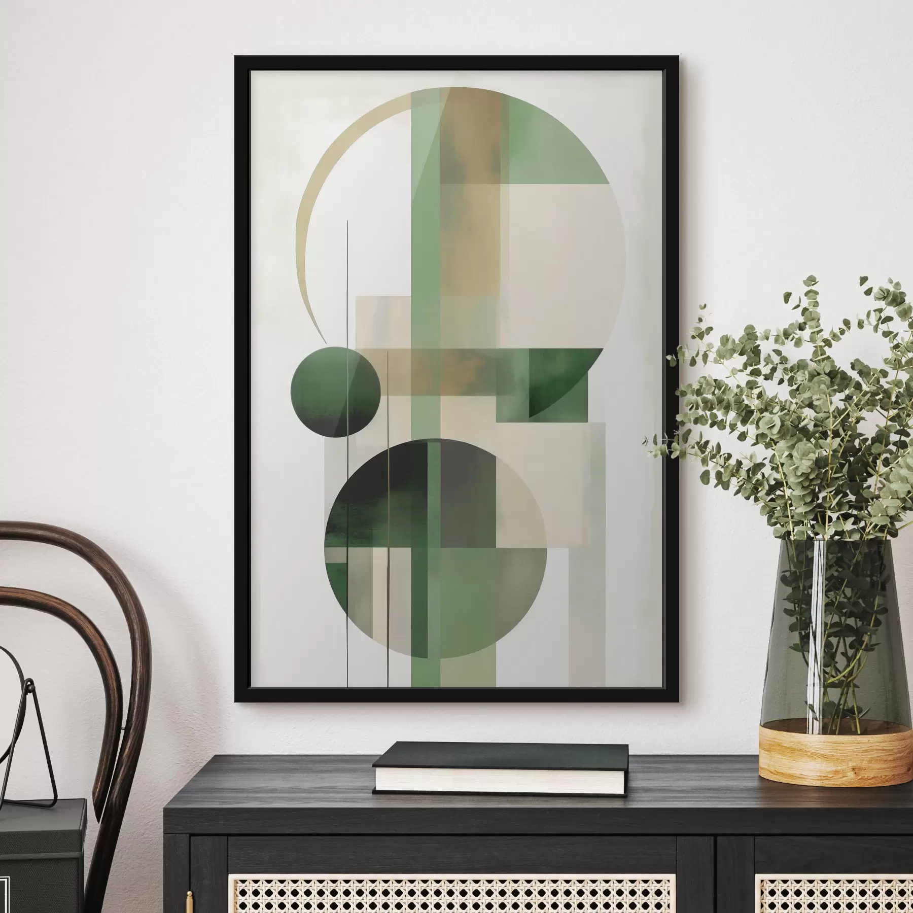 Fototapete Abstraktion mit Kreisen f49853