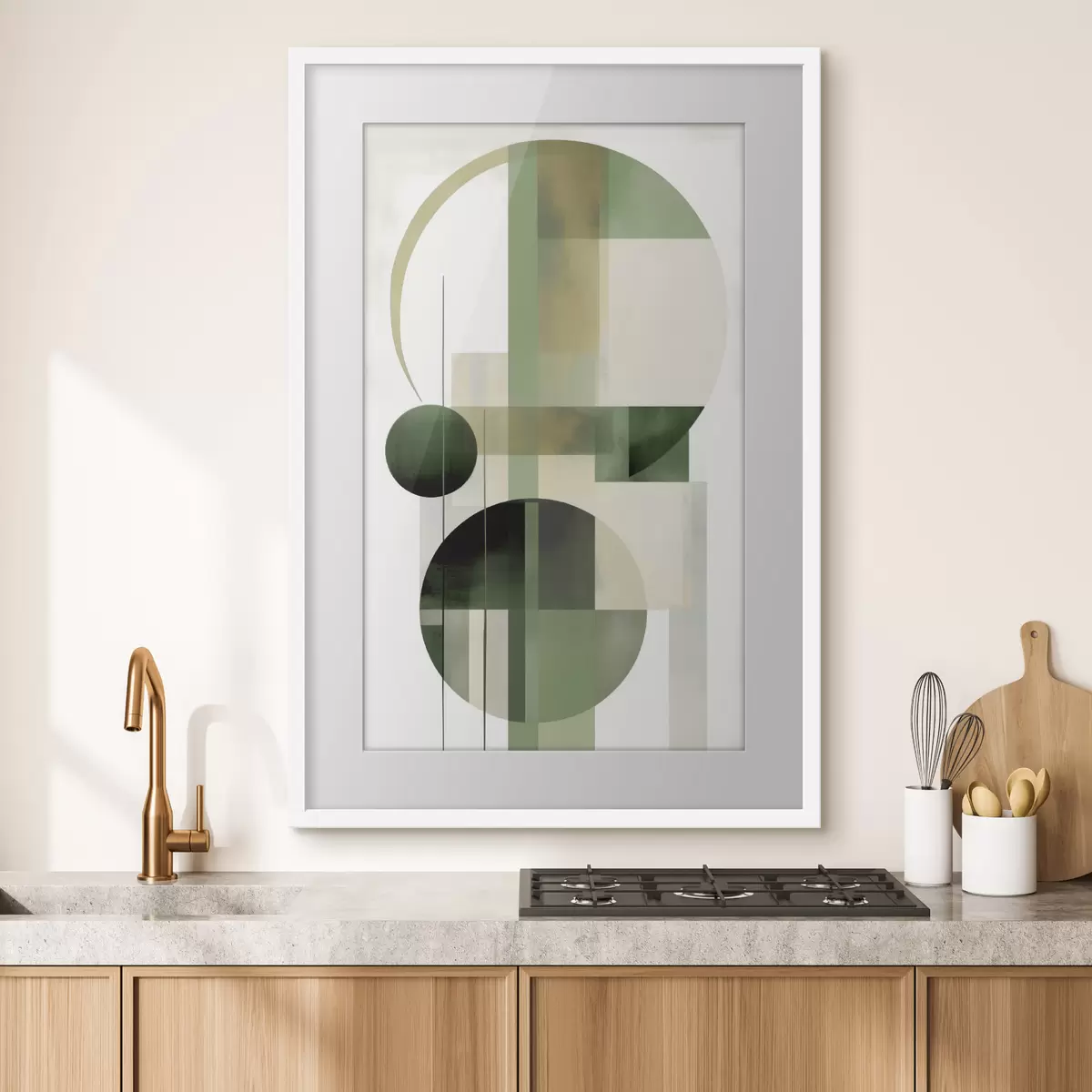 Poster Abstraktion mit Kreisen f49853